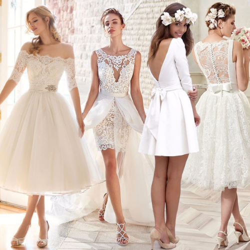 Девушки в свадебных нарядях