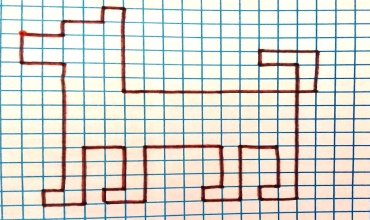 Простой графический диктант по клеточкам Графический диктант