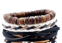 Женские и мужские кожаные браслеты