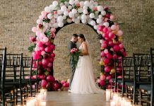 Украшение свадьбы шарами