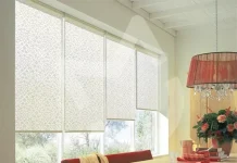 Рулонные жалюзи в интерьере квартир